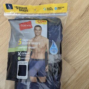 Hanes Men's Ultimate tagless boxer briefs (Large, pack of 5)